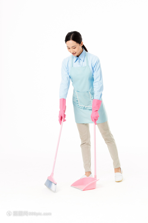 家政服务女性扫地